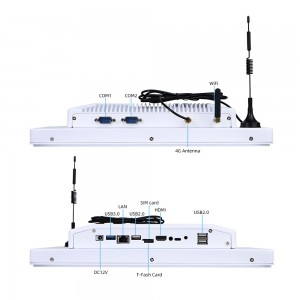 13.3 inch Built-in industrial Android all-in-one with camera scans NFC codes and barcodes