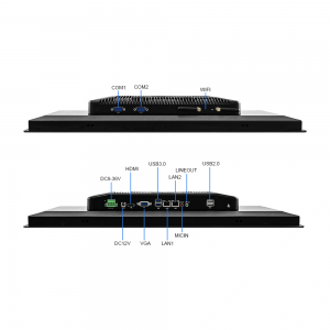 Fanless Industrial Front Touch Panel PC Computer Windows 10