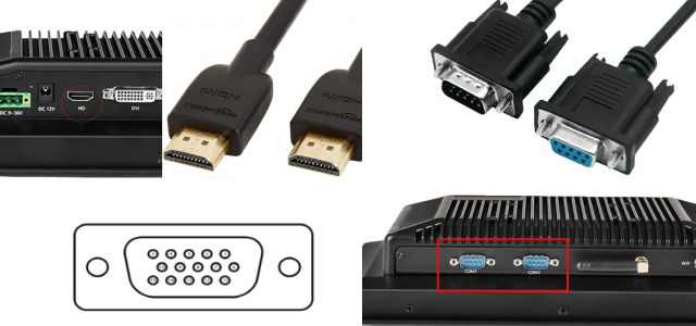 What are the interfaces of an industrial touch panel pc?