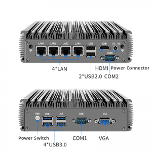 Windows10  Linux, J4105 J4125 Fanless Industrial Pc