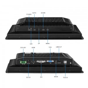 15″ industrial touch screen display monitors computer pc